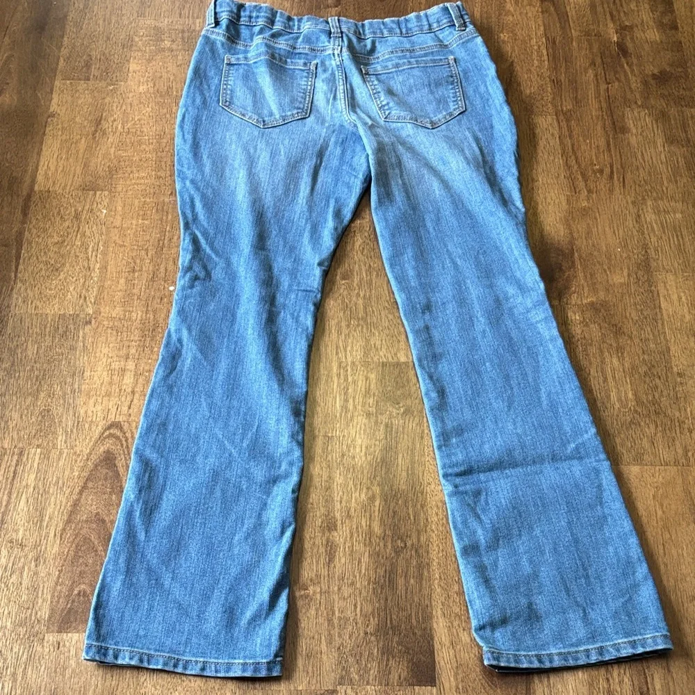 OshKosh B'gosh Classic Boot Cut Blue Kids Jeans, 12R, Adjustable Waist